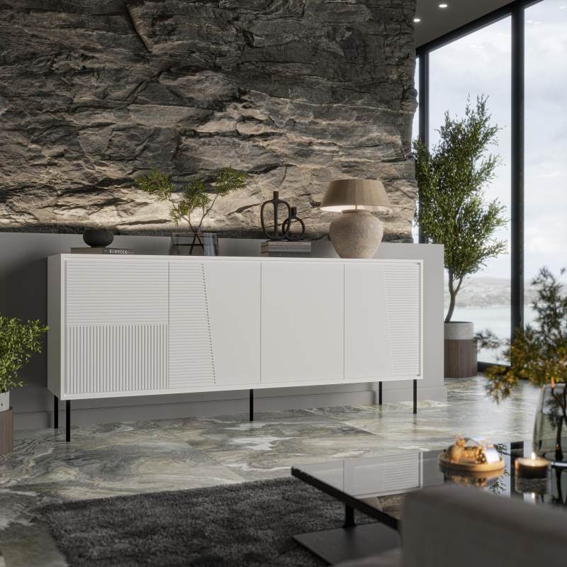ABI komoda biały mat/ biały mat | Meble DUO 5903815008580 1