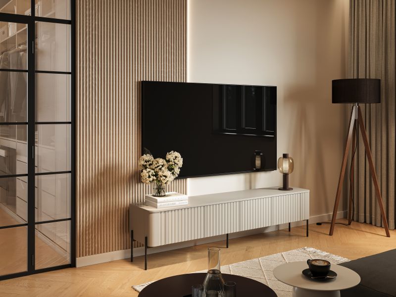 VERA szafka RTV 190 czarny ( 1 szt.=1 p. ) | Meble DUO 5903815010781 1