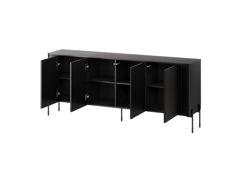 VERA komoda 190 czarny ( 1 szt.=2 p. ) | Meble DUO 5903815010842 2