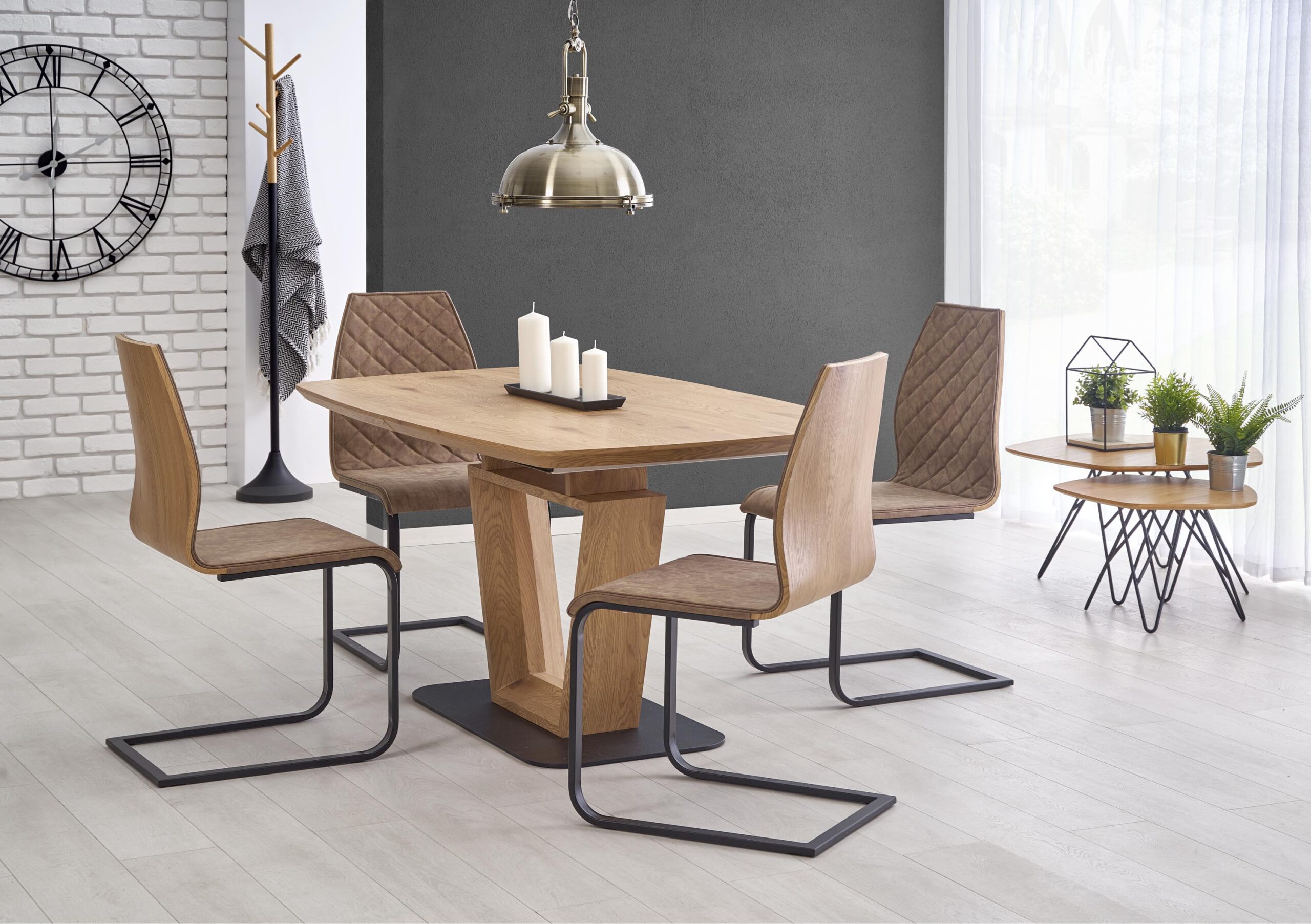 BLACKY stół rozkładany dąb złoty | Meble DUO 5905248100312 2 scaled