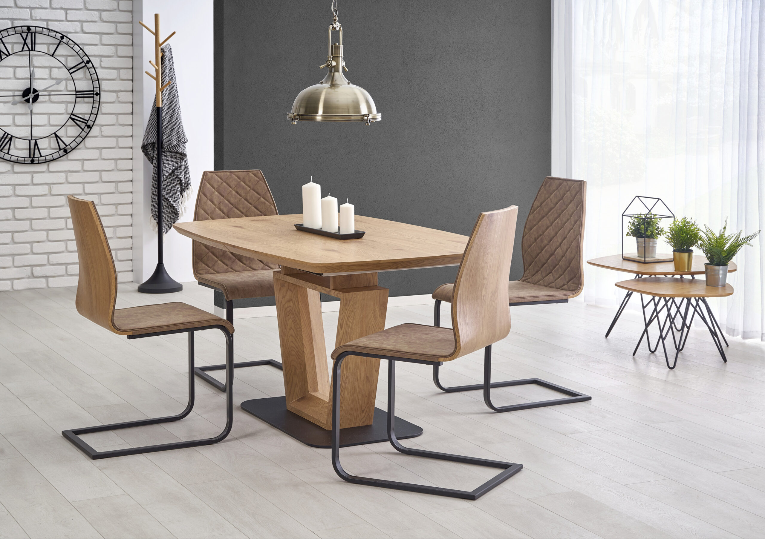 BLACKY stół rozkładany dąb złoty | Meble DUO 5905248100312 3 scaled