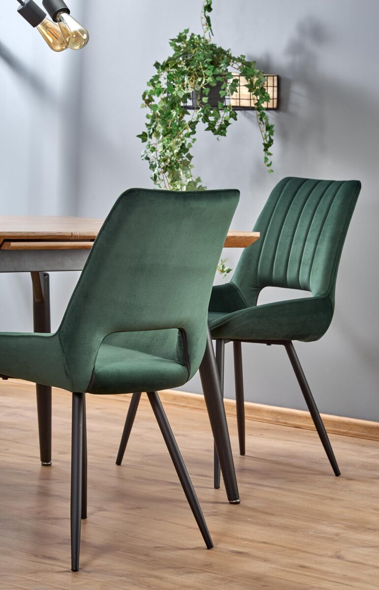 CAMBELL stół rozkładany, blat – naturalny, nogi – czarny | Meble DUO 5905248100404 13