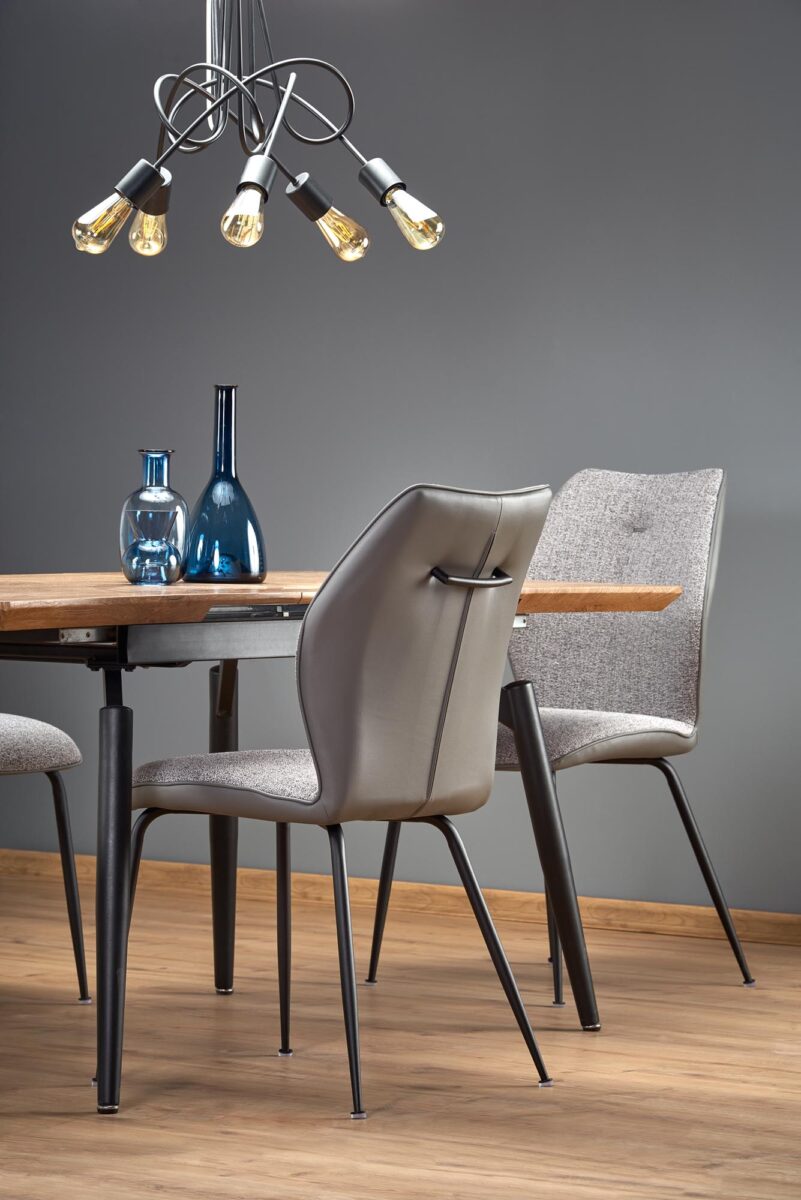 CAMBELL stół rozkładany, blat – naturalny, nogi – czarny | Meble DUO 5905248100404 16