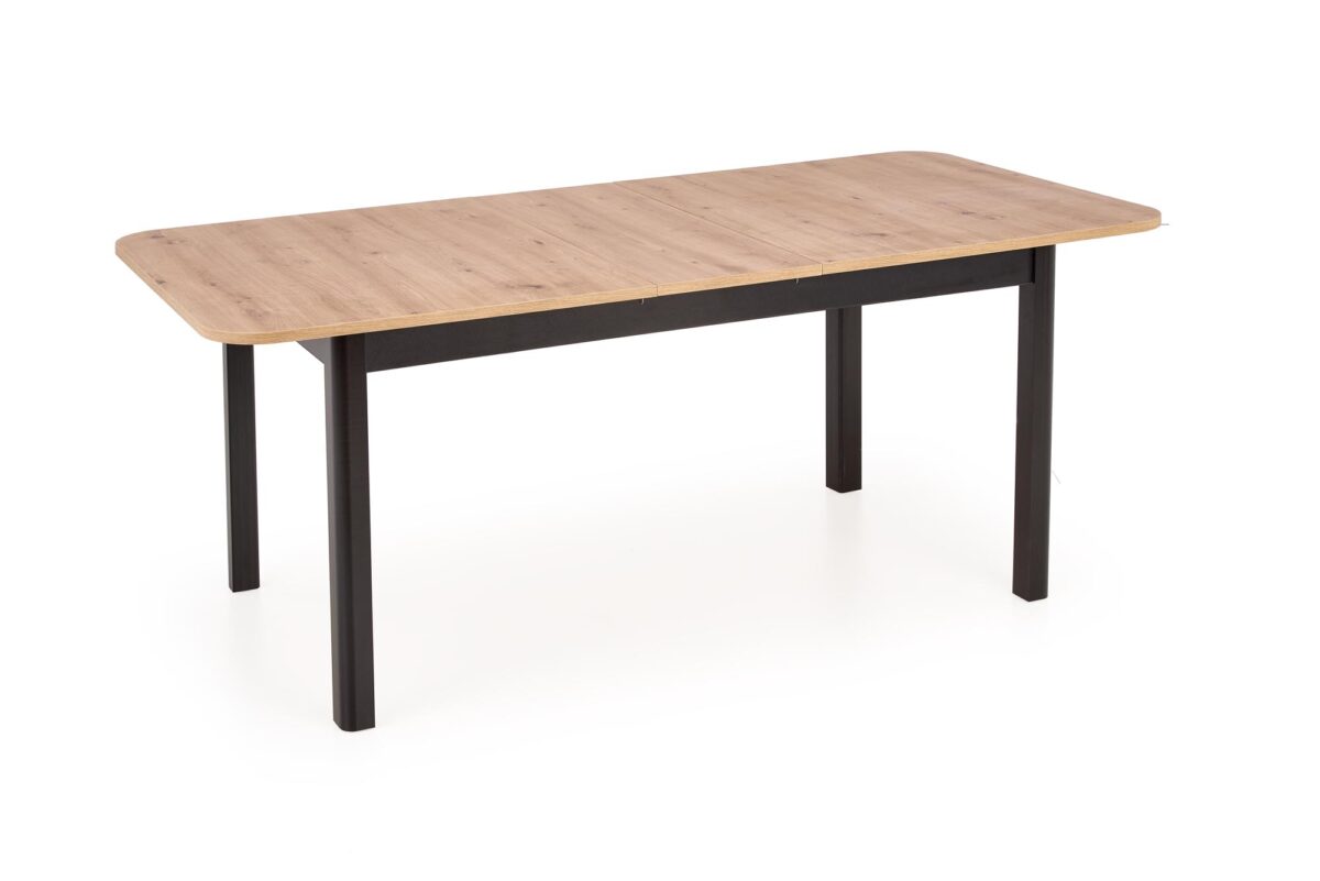 FLORIAN stół rozkładany blat – dąb artisan, nogi – czarny | Meble DUO 5905248102019 9