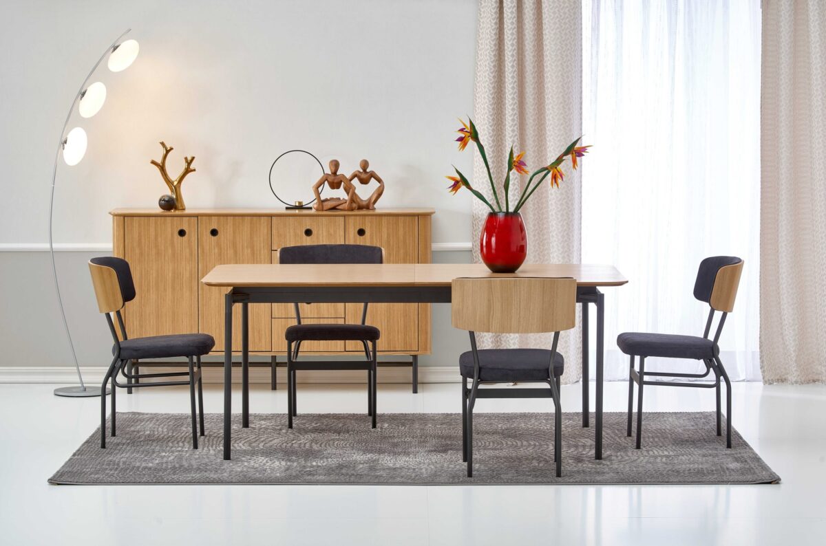 SMART stół dąb naturalny/czarny | Meble DUO 5905248102378 1 scaled