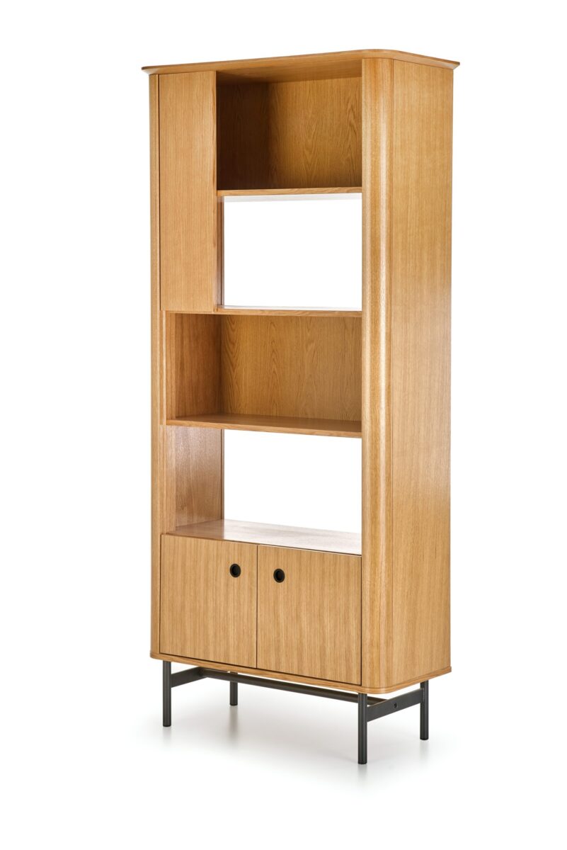 SMART regał REG-1 dąb naturalny/czarny | Meble DUO 5905248104303 1 scaled