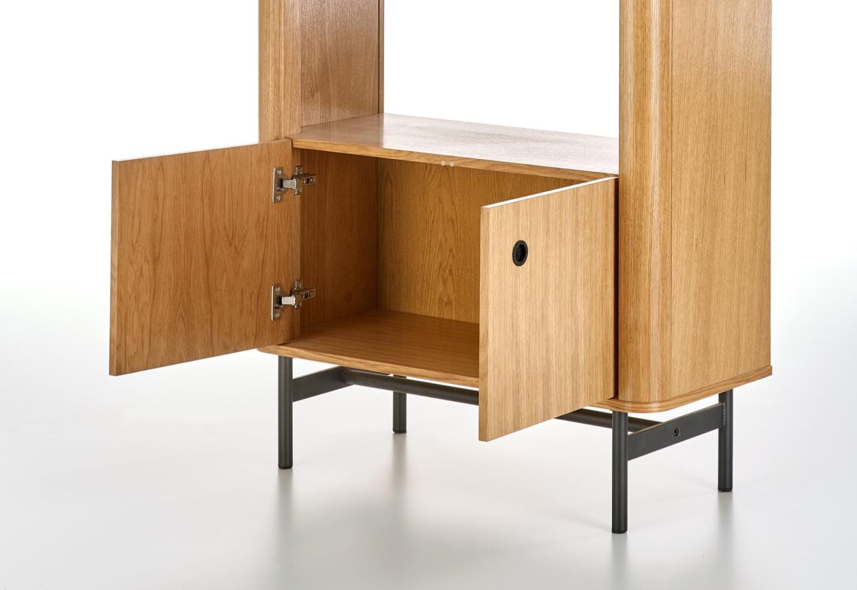 SMART regał REG-1 dąb naturalny/czarny | Meble DUO 5905248104303 10