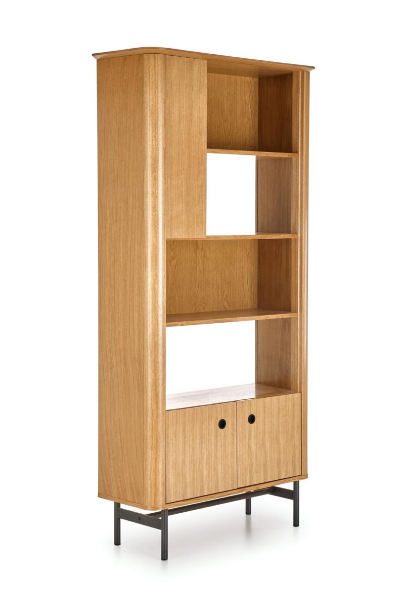SMART regał REG-1 dąb naturalny/czarny | Meble DUO 5905248104303 5