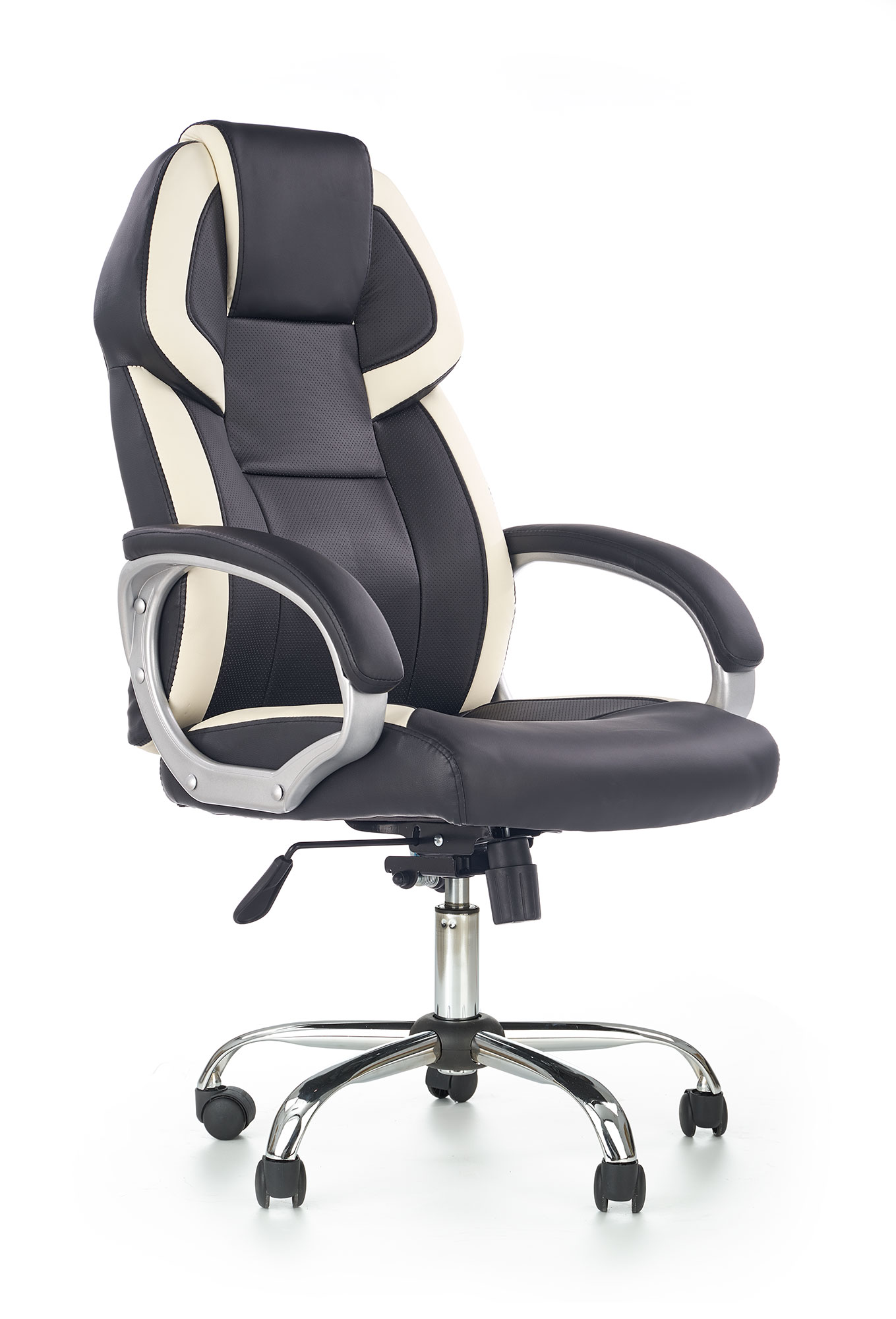 BARTON fotel gabinetowy czarno-biały | Meble DUO 5905248115583 3
