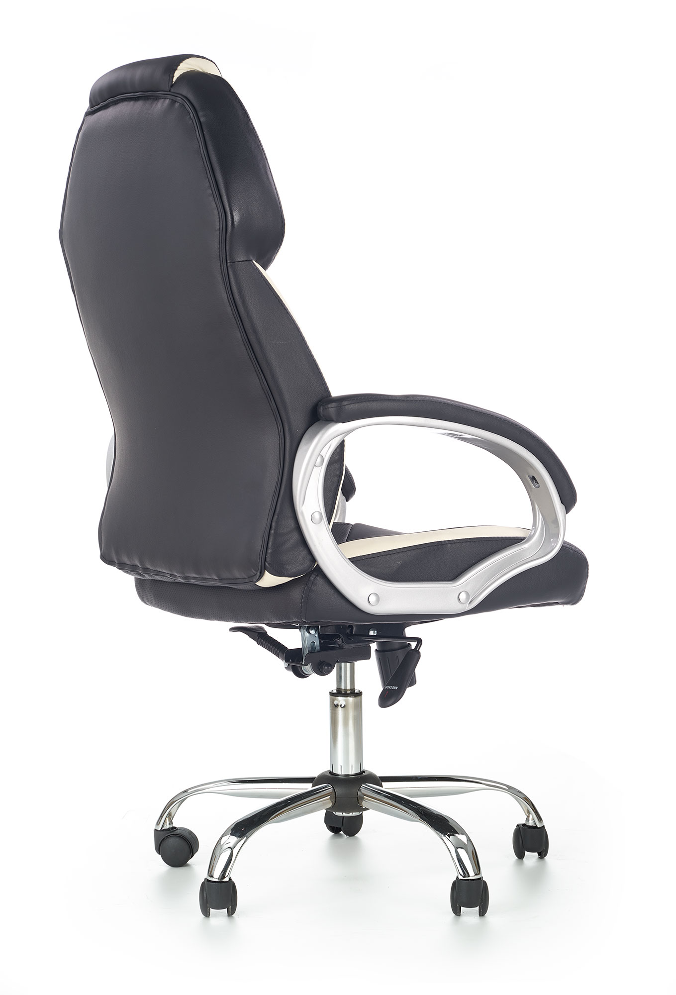 BARTON fotel gabinetowy czarno-biały | Meble DUO 5905248115583 5