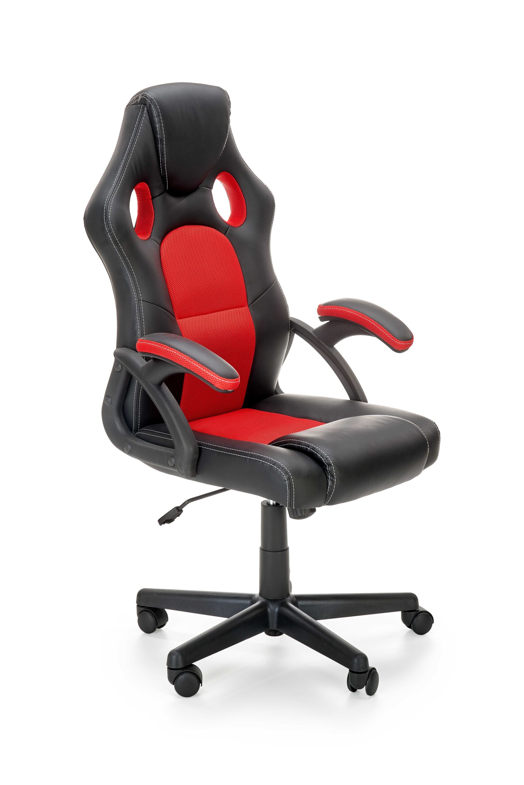 BERKEL fotel gabinetowy czarno-czerwony | Meble DUO 5905248115590 1 scaled