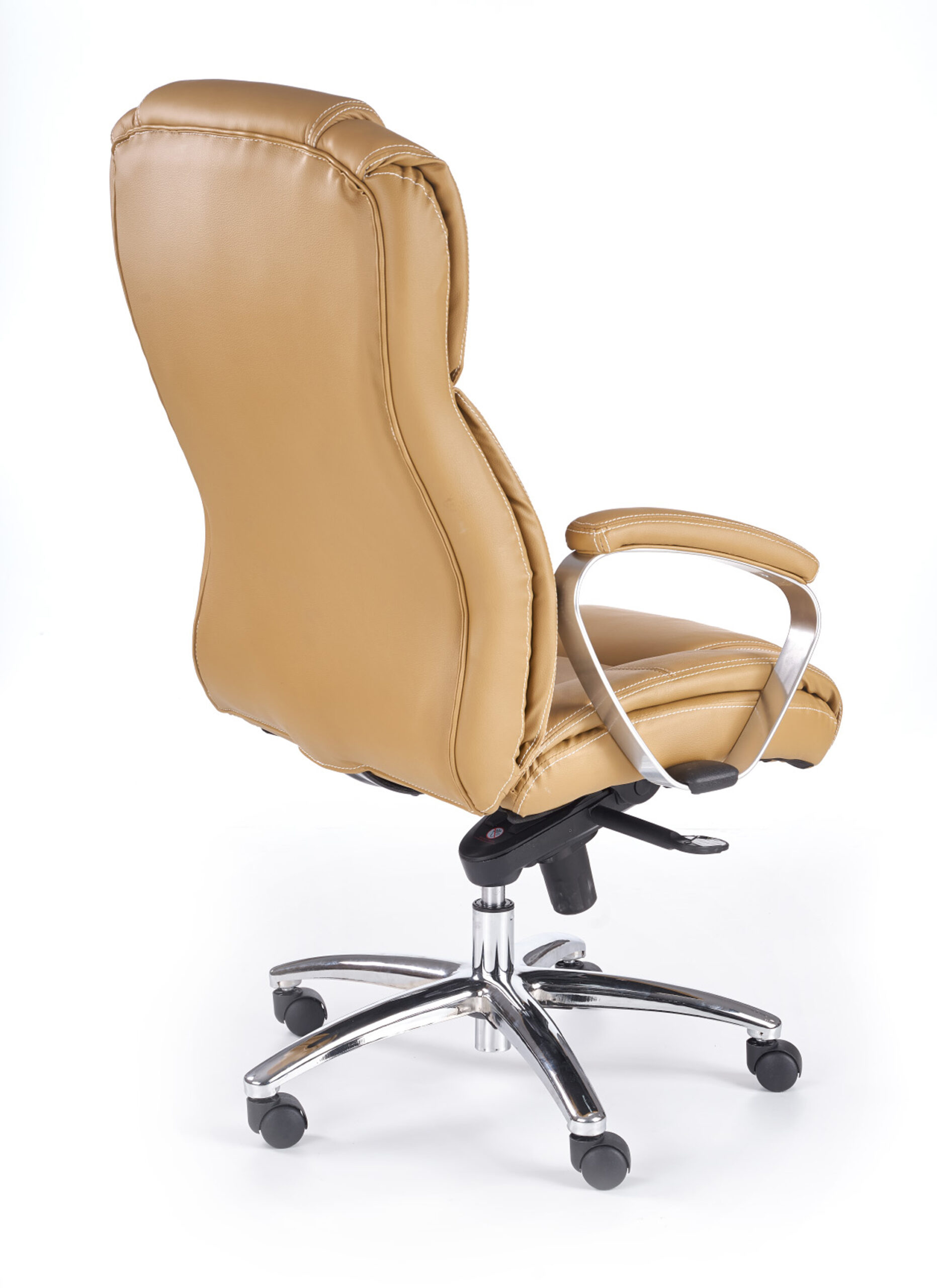 FOSTER fotel gabinetowy jasny brąz – skóra | Meble DUO 5905248115958 2 scaled