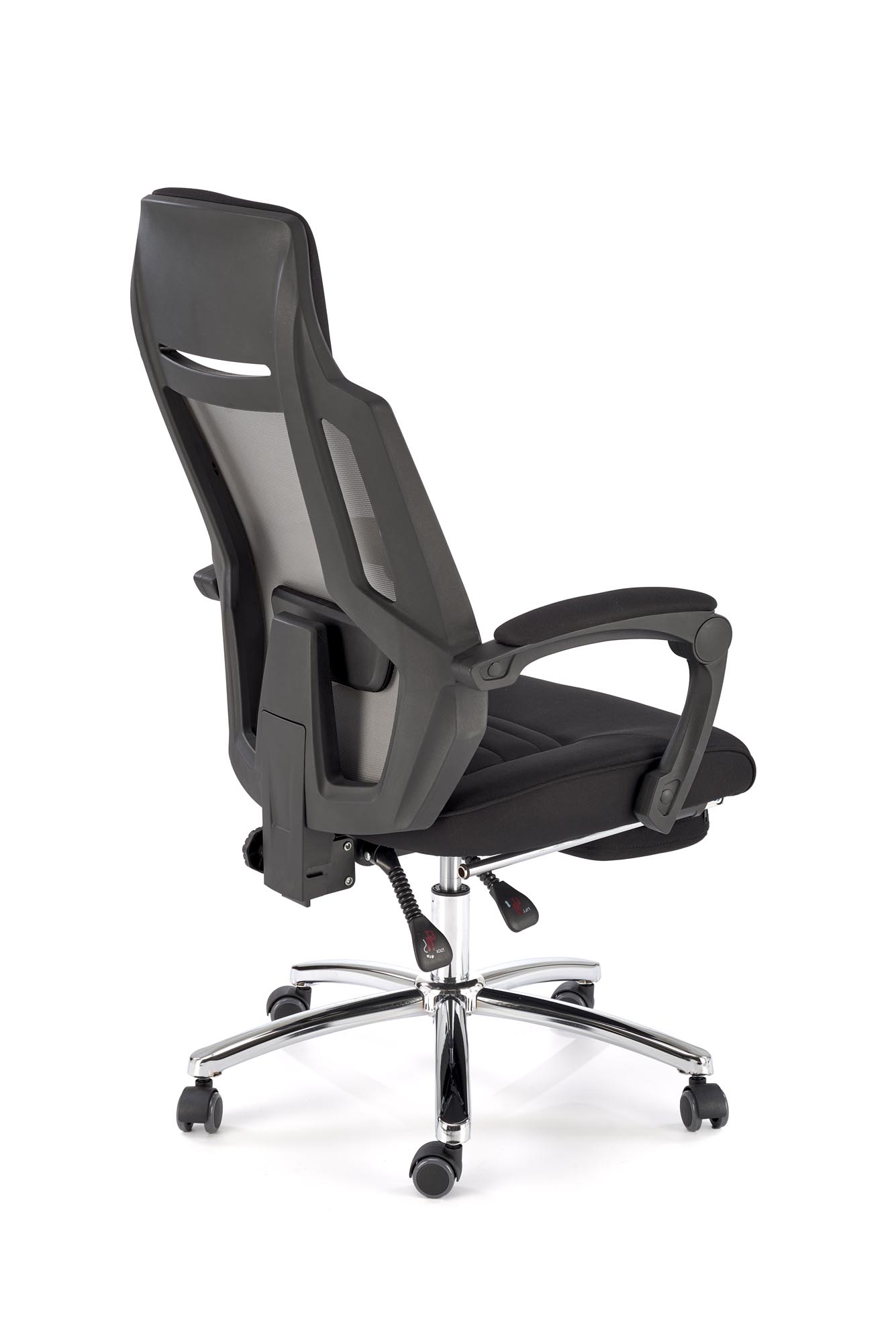 FREEMAN fotel pracowniczy z podnożkiem czarny / popielaty | Meble DUO 5905248115965 9
