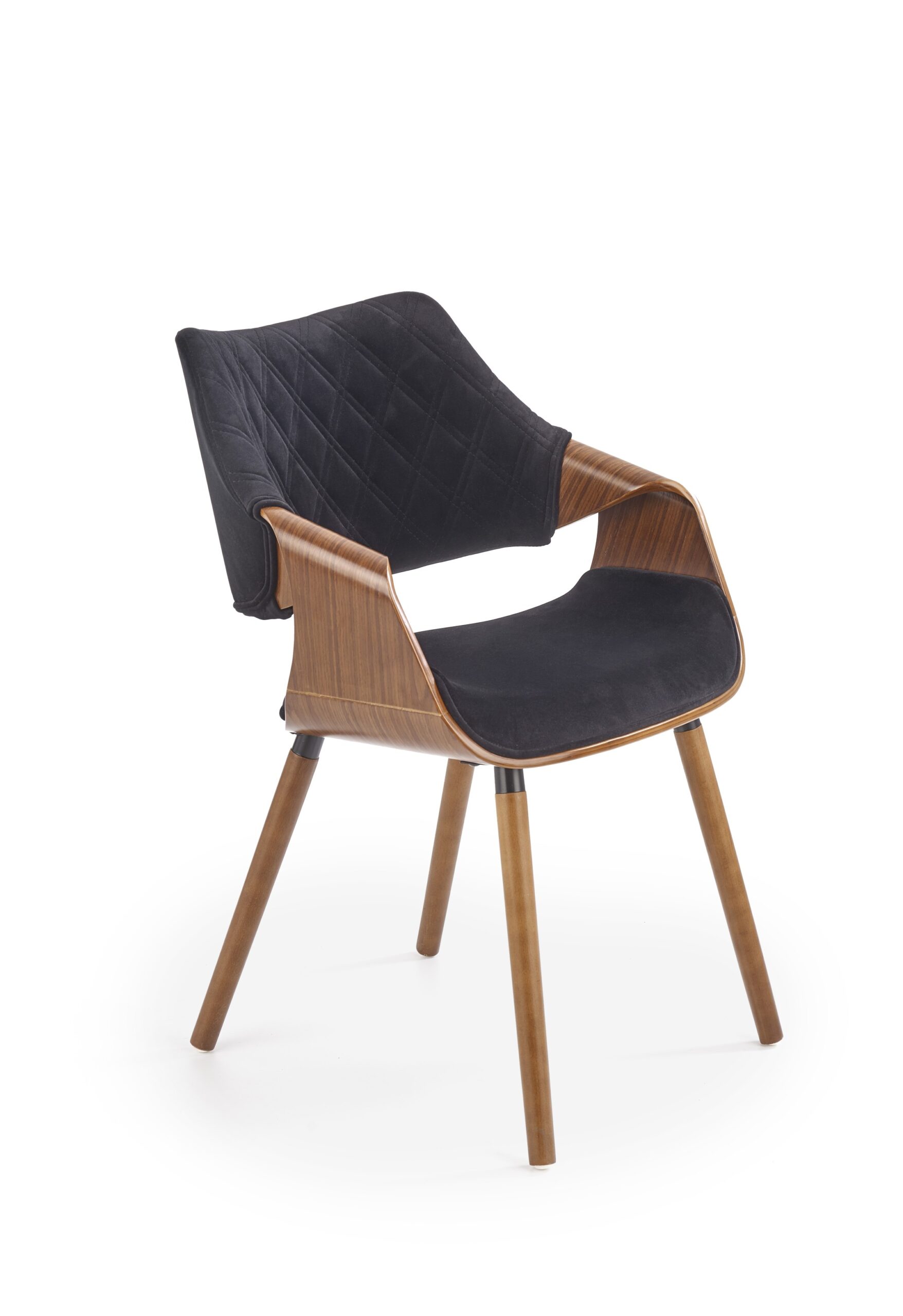 K396 krzesło orzechowy / czarny | Meble DUO 5905248121546 1 scaled