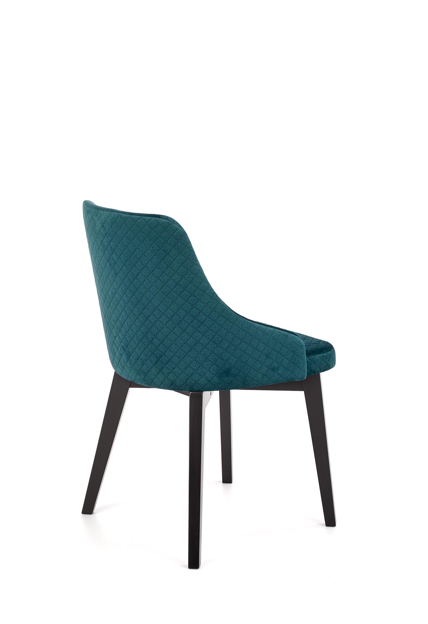 TOLEDO 3 krzesło czarny / tap. velvet pikowany Karo 4 – MONOLITH 37 (ciemny zielony) | Meble DUO 5905248122604 3