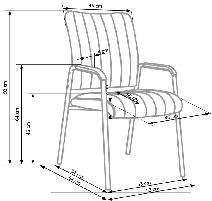 VIGOR fotel pracowniczy/konferencyjny czarny | Meble DUO 5905248123922 d