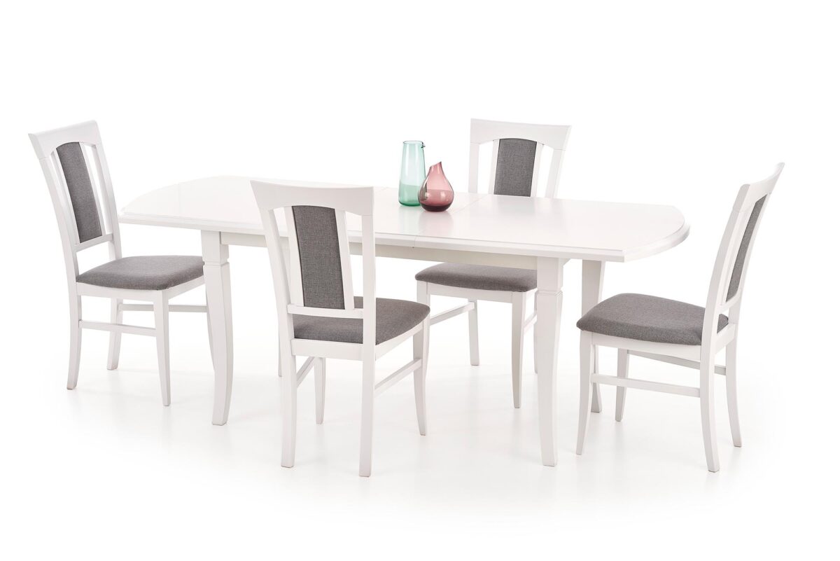 FRYDERYK 160/240 cm stół kolor biały (160-240x90x74 cm) | Meble DUO 5905248124172 1