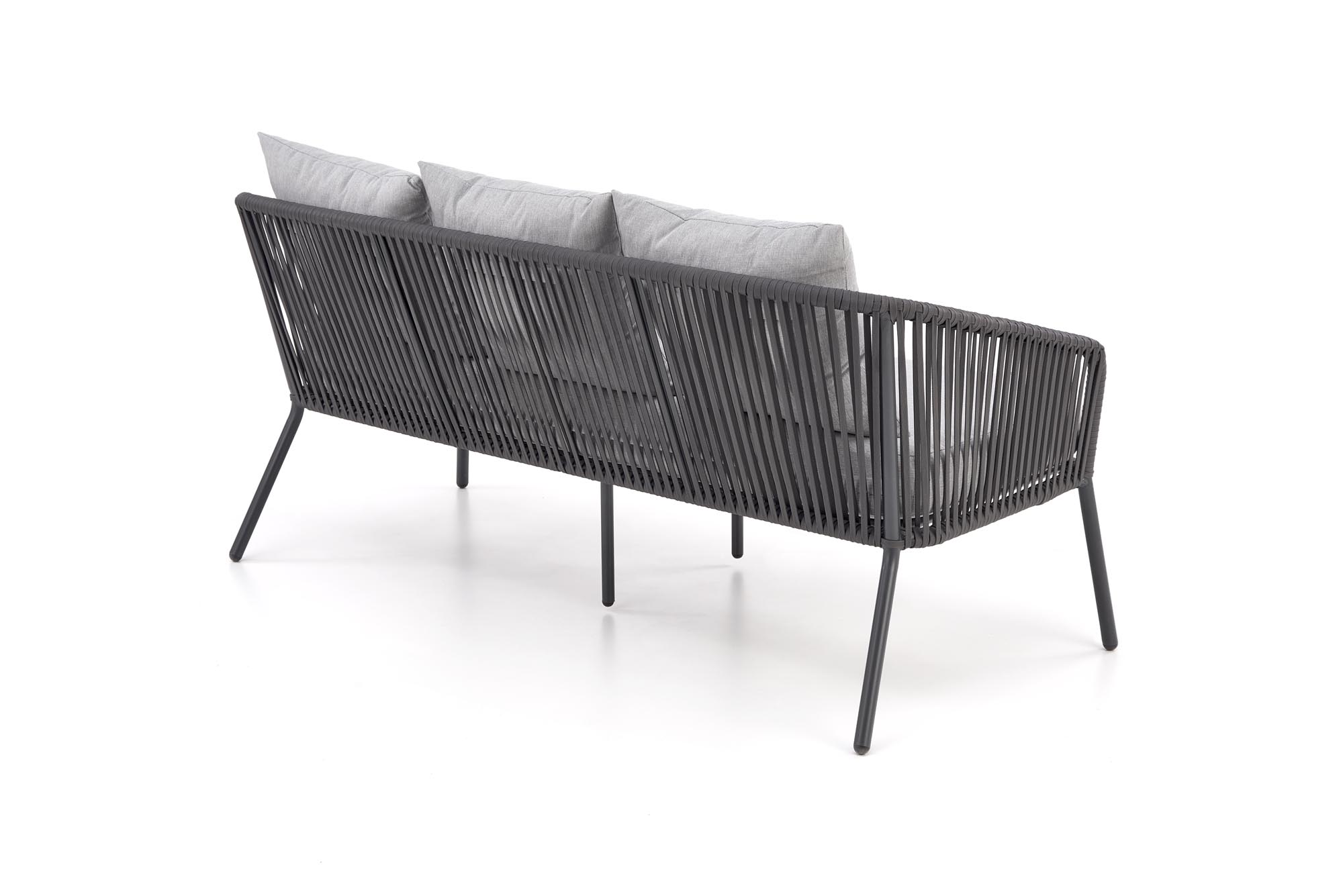 ROCCA zestaw ogrodowy ( sofa + fotel 2x + ława ), ciemny popiel / jasny popiel | Meble DUO 5905248126893 19
