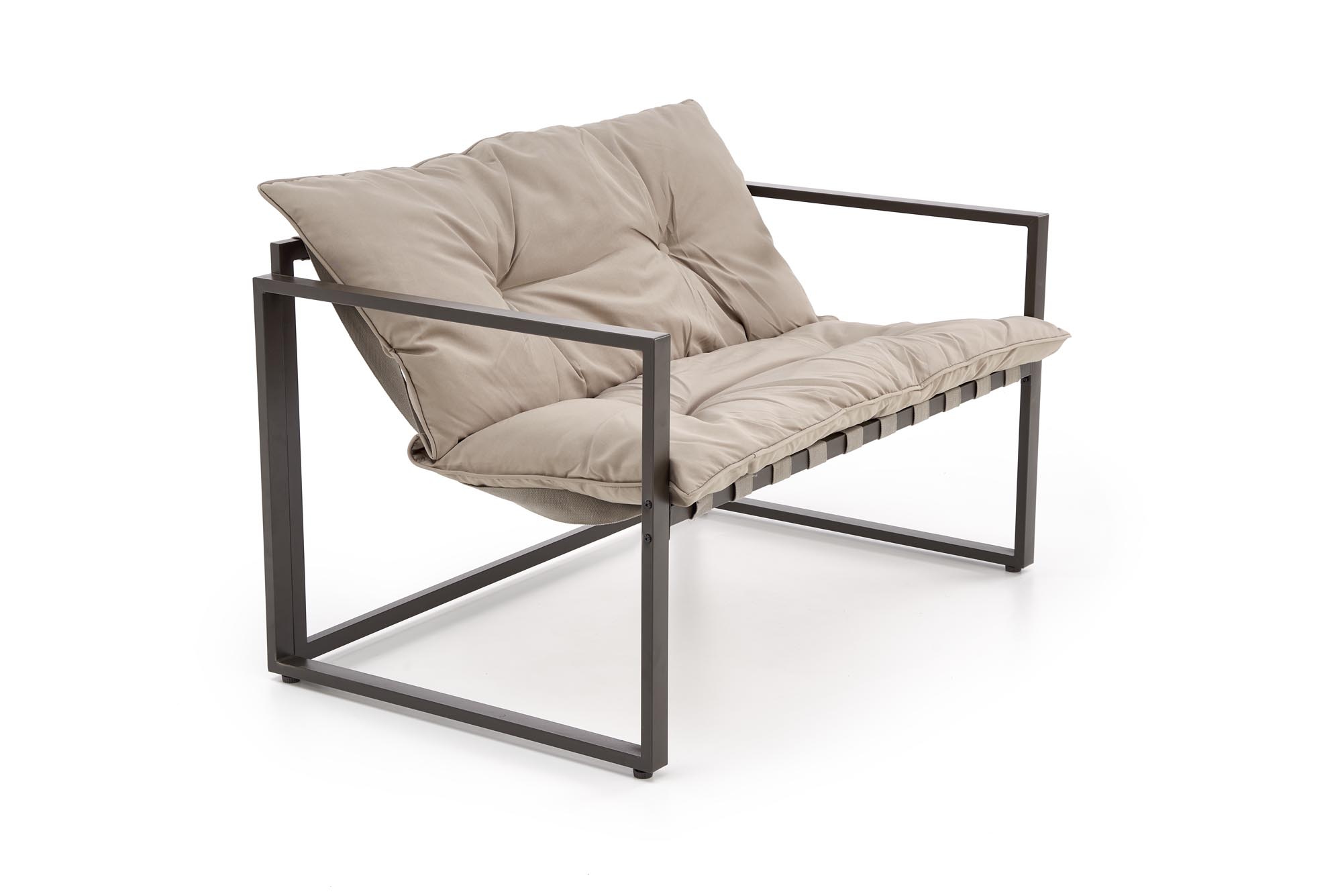 SHARK zestaw ogrodowy ( sofa + fotel 2x + ława ), ciemny brąz / cappuccino | Meble DUO 5905248126954 16