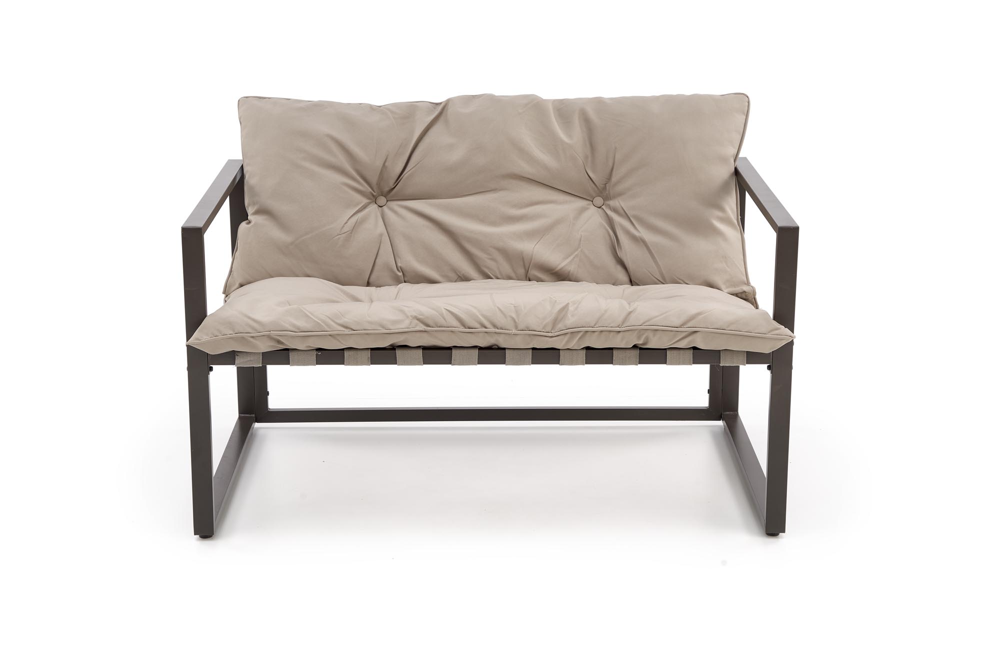 SHARK zestaw ogrodowy ( sofa + fotel 2x + ława ), ciemny brąz / cappuccino | Meble DUO 5905248126954 17
