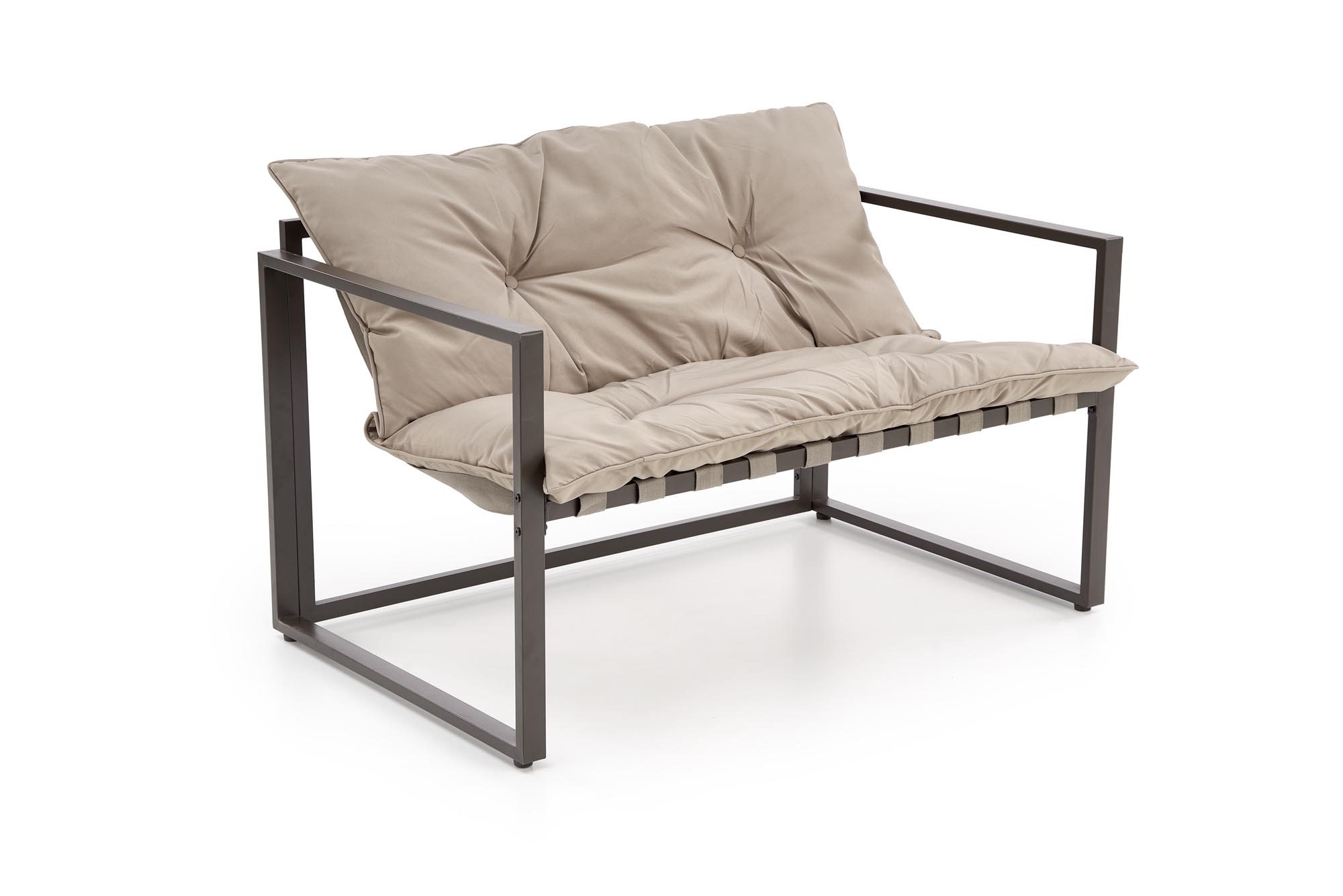 SHARK zestaw ogrodowy ( sofa + fotel 2x + ława ), ciemny brąz / cappuccino | Meble DUO 5905248126954 18