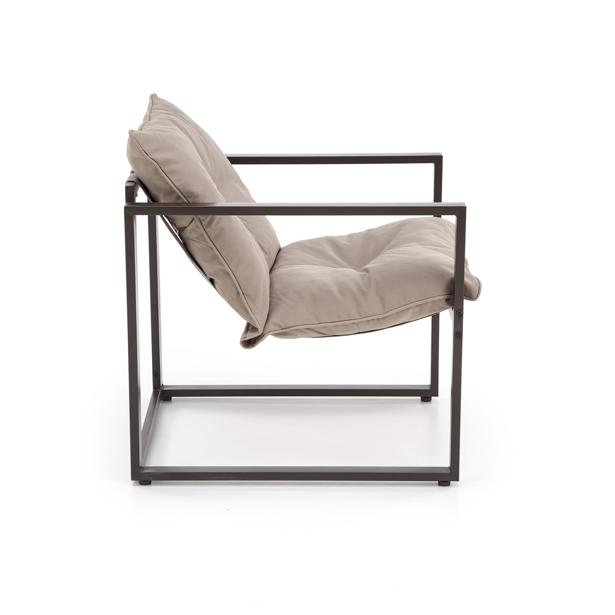 SHARK zestaw ogrodowy ( sofa + fotel 2x + ława ), ciemny brąz / cappuccino | Meble DUO 5905248126954 5
