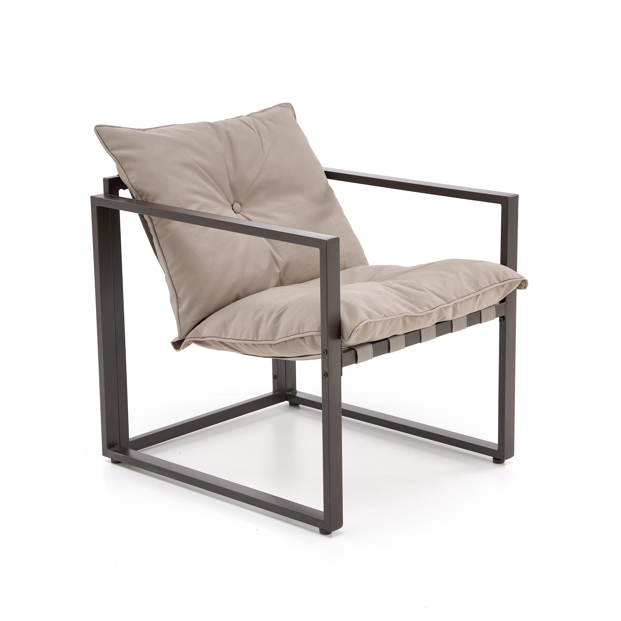 SHARK zestaw ogrodowy ( sofa + fotel 2x + ława ), ciemny brąz / cappuccino | Meble DUO 5905248126954 6
