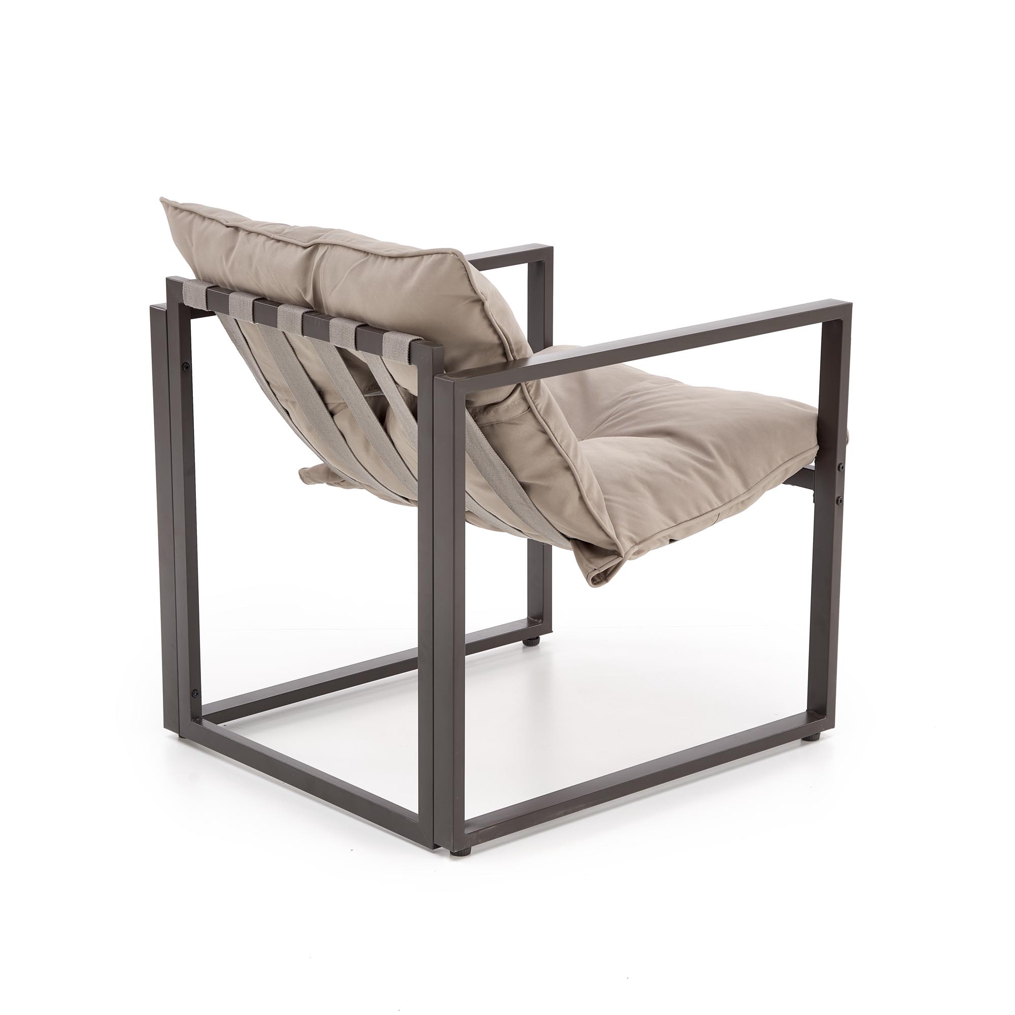 SHARK zestaw ogrodowy ( sofa + fotel 2x + ława ), ciemny brąz / cappuccino | Meble DUO 5905248126954 7