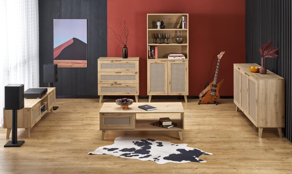 BORNEO LAW-1 ława dąb artisan/czarny | Meble DUO 5905248127289 11