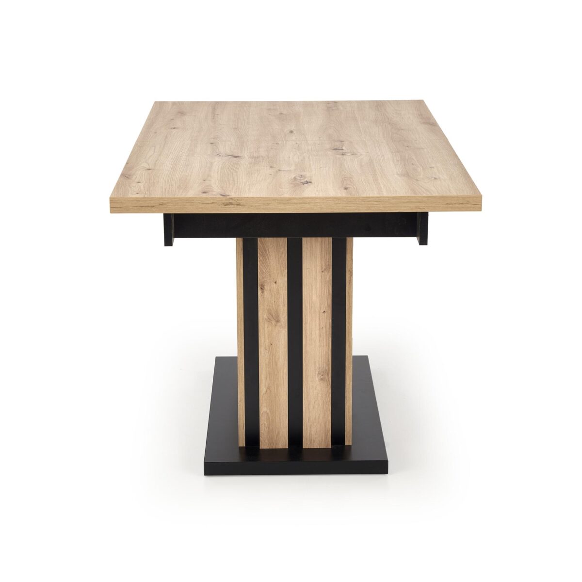LAMELLO stół rozkładany 130-180/80 cm dąb artisan/czarny | Meble DUO 5905248127586 15