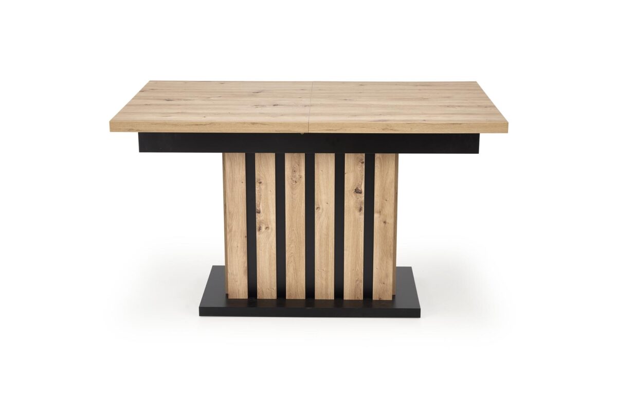 LAMELLO stół rozkładany 130-180/80 cm dąb artisan/czarny | Meble DUO 5905248127586 16