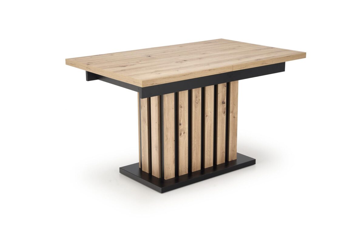 LAMELLO stół rozkładany 130-180/80 cm dąb artisan/czarny | Meble DUO 5905248127586 17