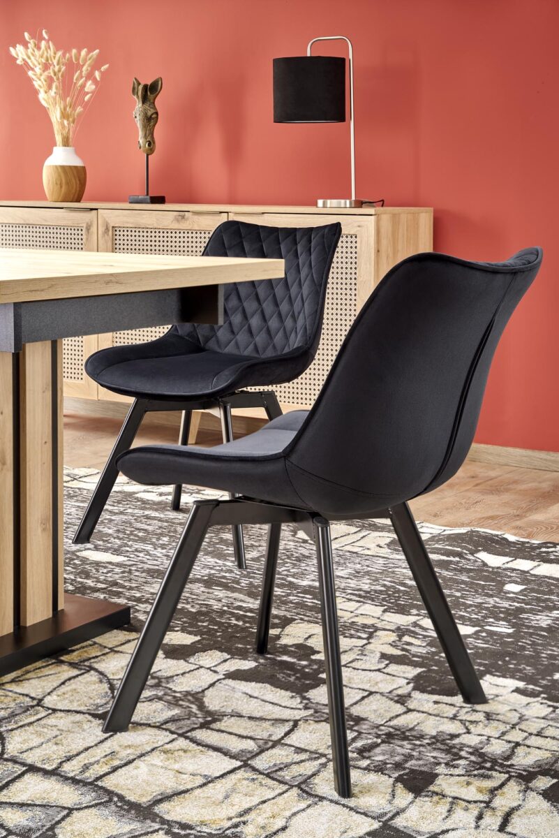LAMELLO stół rozkładany 130-180/80 cm dąb artisan/czarny | Meble DUO 5905248127586 2