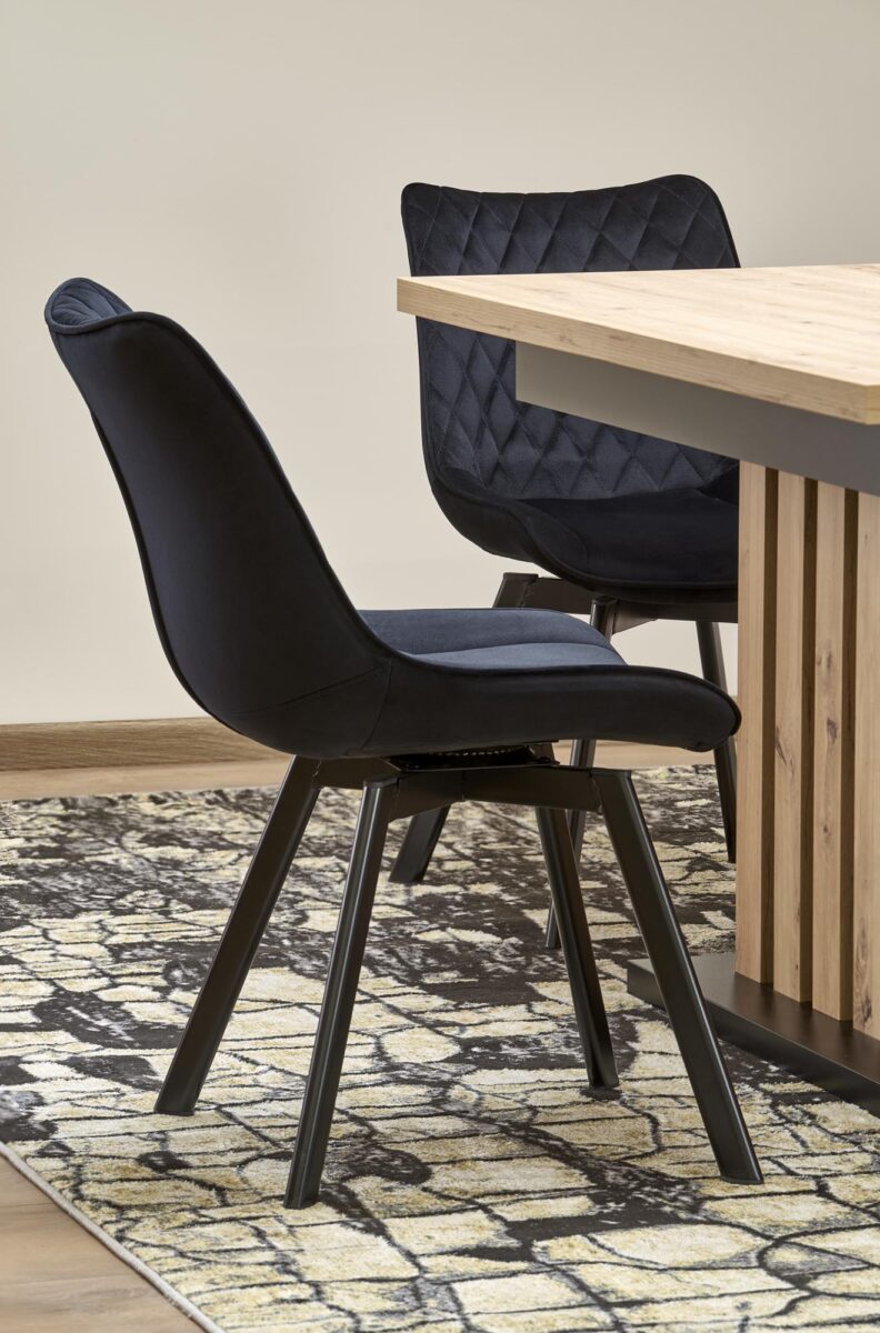 LAMELLO stół rozkładany 130-180/80 cm dąb artisan/czarny | Meble DUO 5905248127586 3