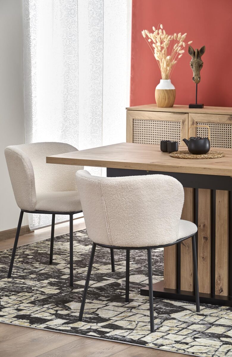 LAMELLO stół rozkładany 130-180/80 cm dąb artisan/czarny | Meble DUO 5905248127586 6