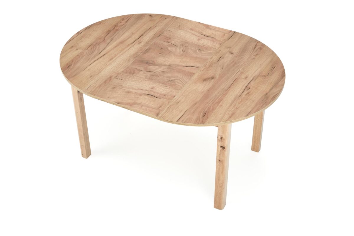 RINGO stół kolor blat dąb craft, nogi – dąb craft (102-142x102x76 cm) | Meble DUO 5905248128309 10