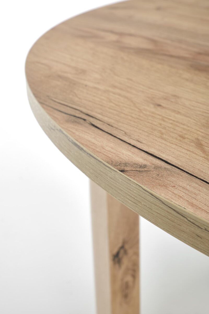RINGO stół kolor blat dąb craft, nogi – dąb craft (102-142x102x76 cm) | Meble DUO 5905248128309 7