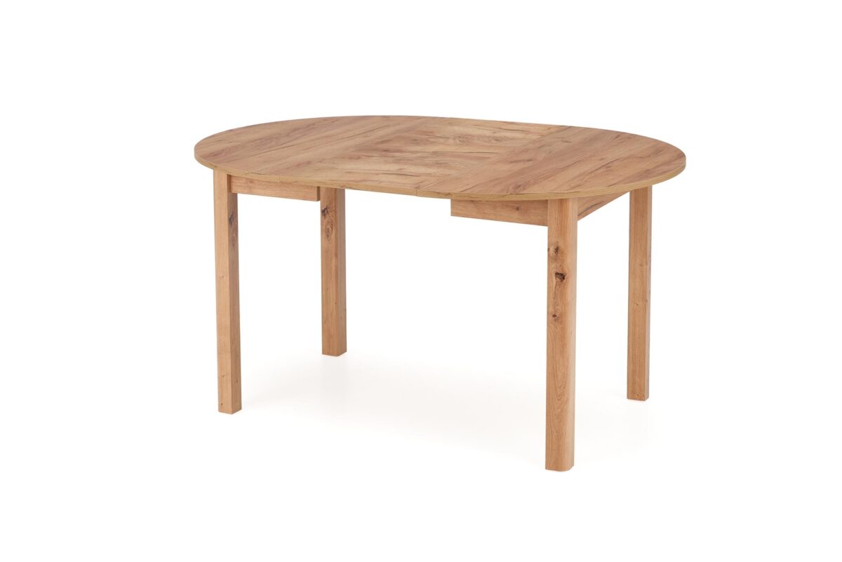 RINGO stół kolor blat dąb craft, nogi – dąb craft (102-142x102x76 cm) | Meble DUO 5905248128309 9