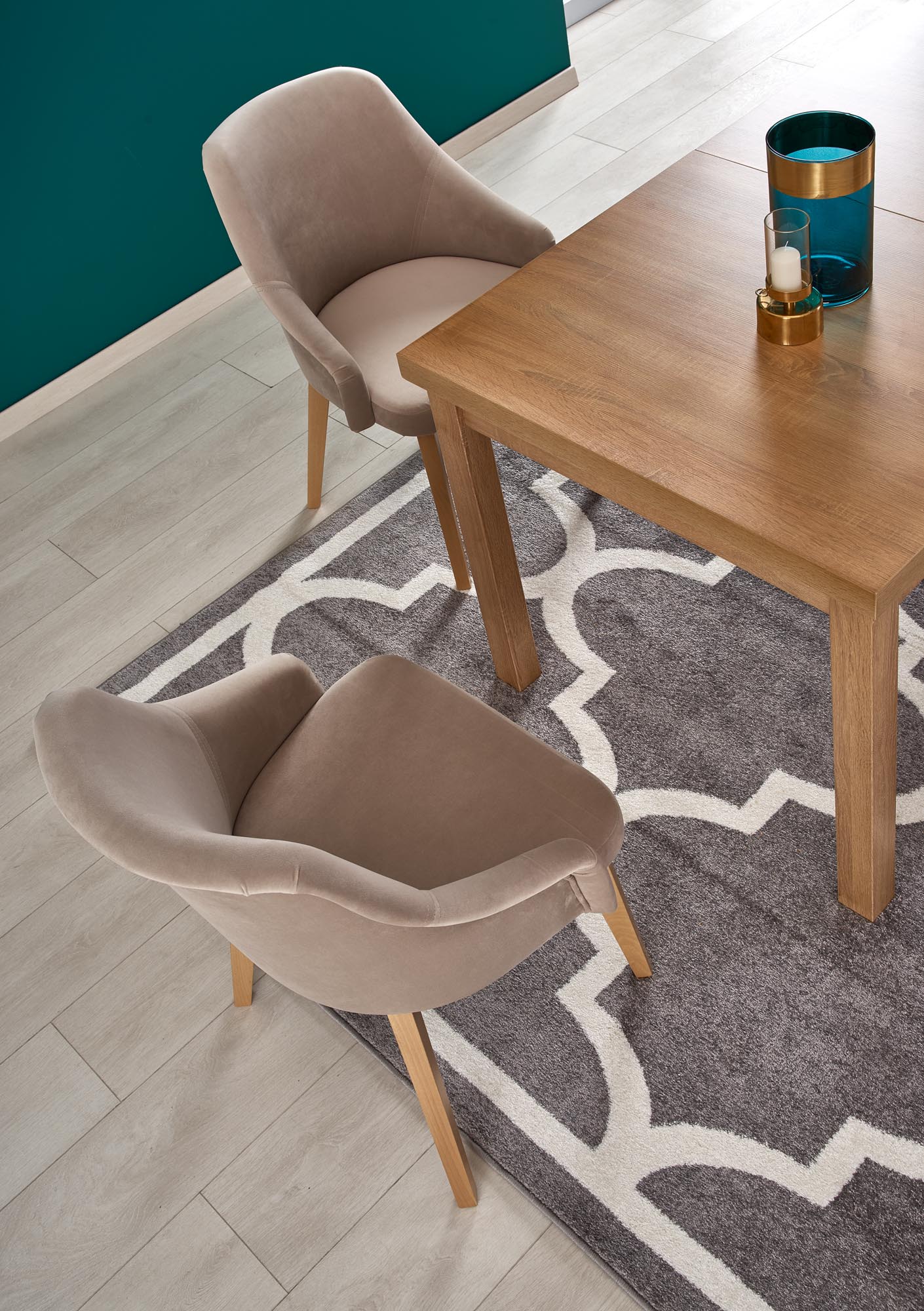 TIAGO 2 stół rozkładany 140-220/80 blat: dąb craft, nogi: dąb craft | Meble DUO 5905248128354 4