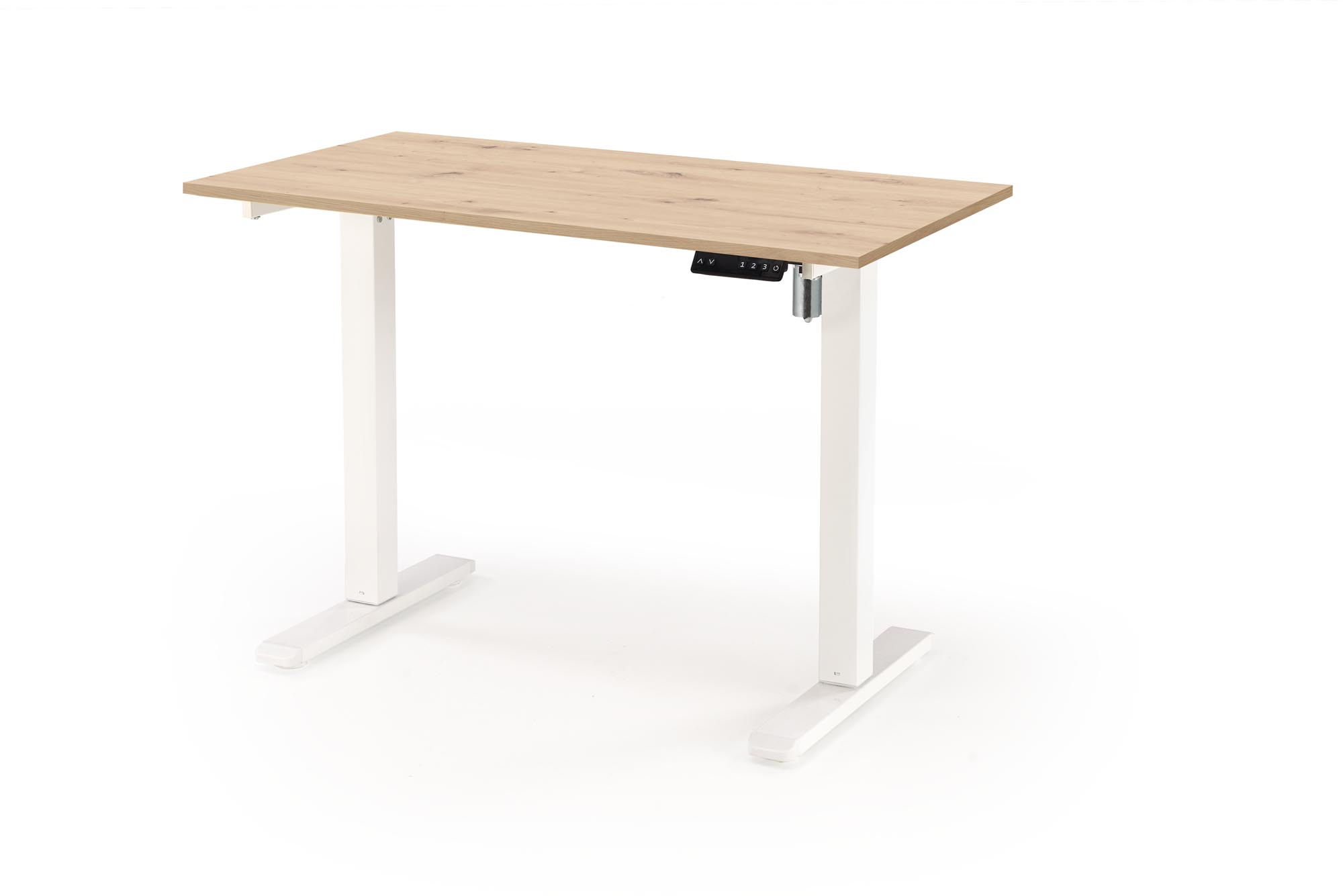 B53 biurko biurko z funkcją regulacji wysokości, dąb artisan / biały | Meble DUO 5905248131385 3