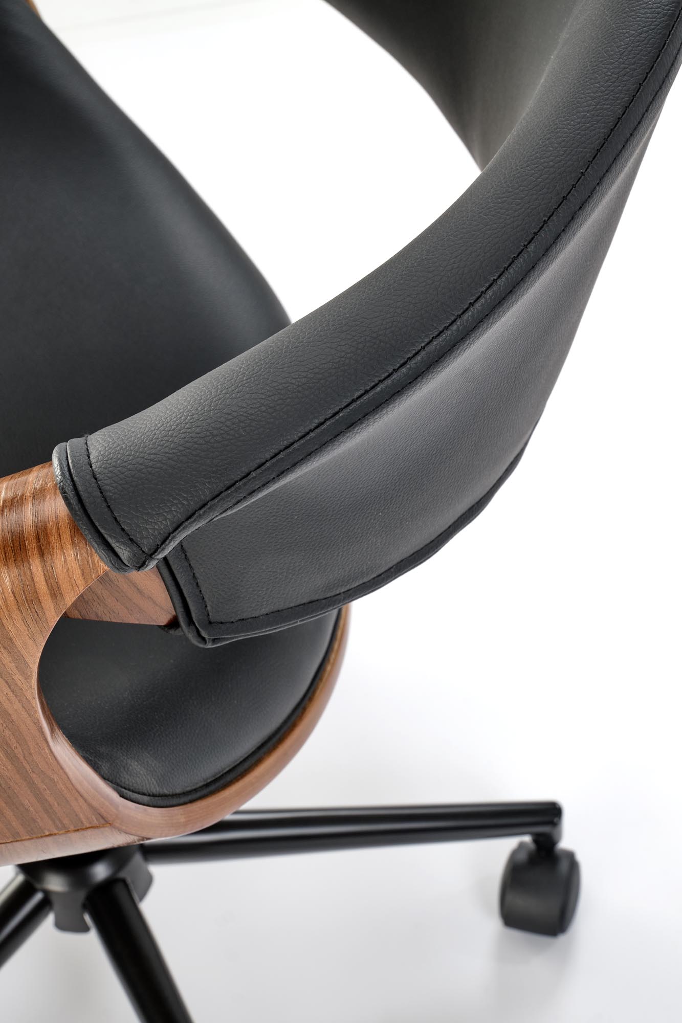 BILBO fotel gabinetowy czarny / orzechowy | Meble DUO 5905248131477 8