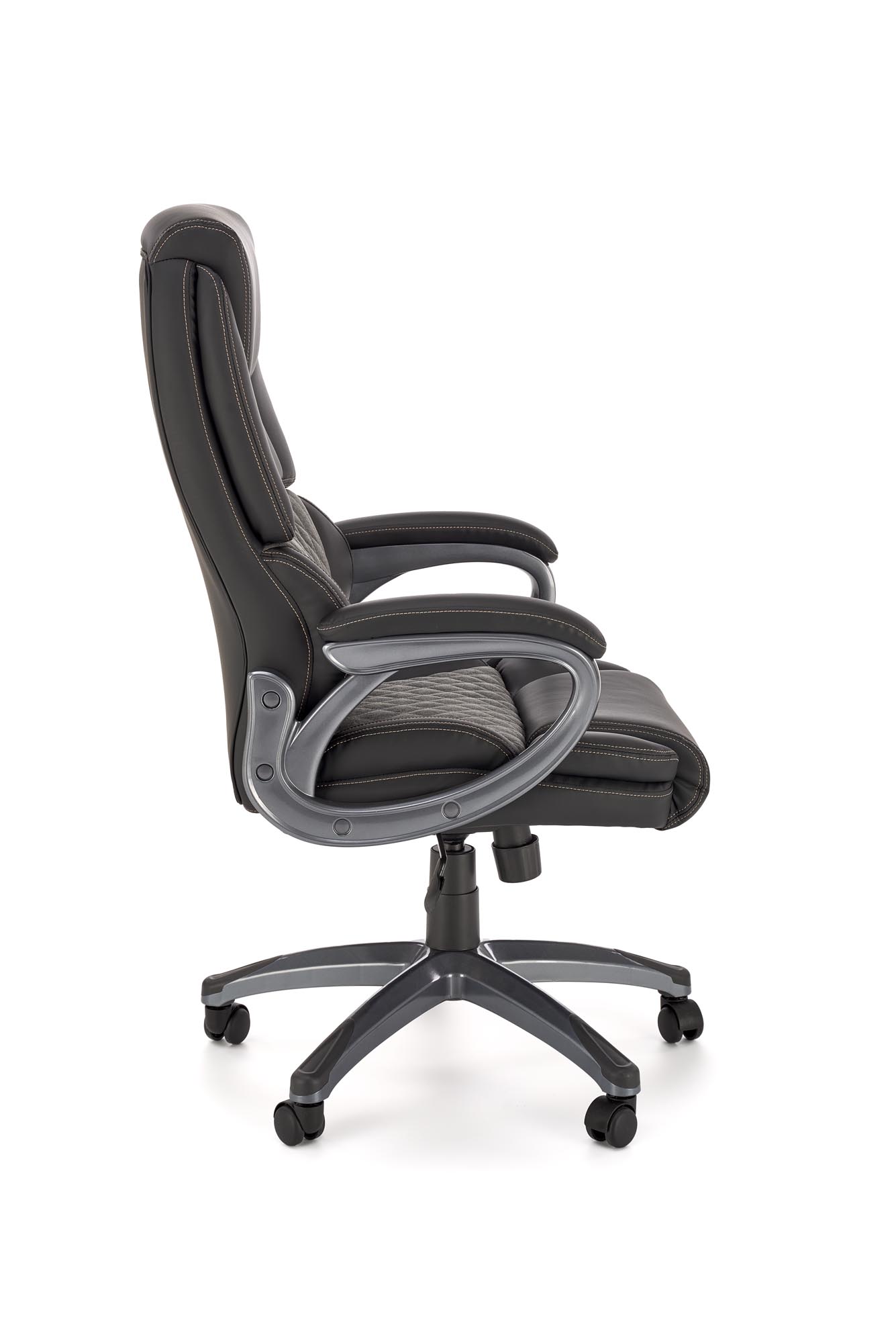 STEVEN fotel gabinetowy czarny / popielaty | Meble DUO 5905248131736 3