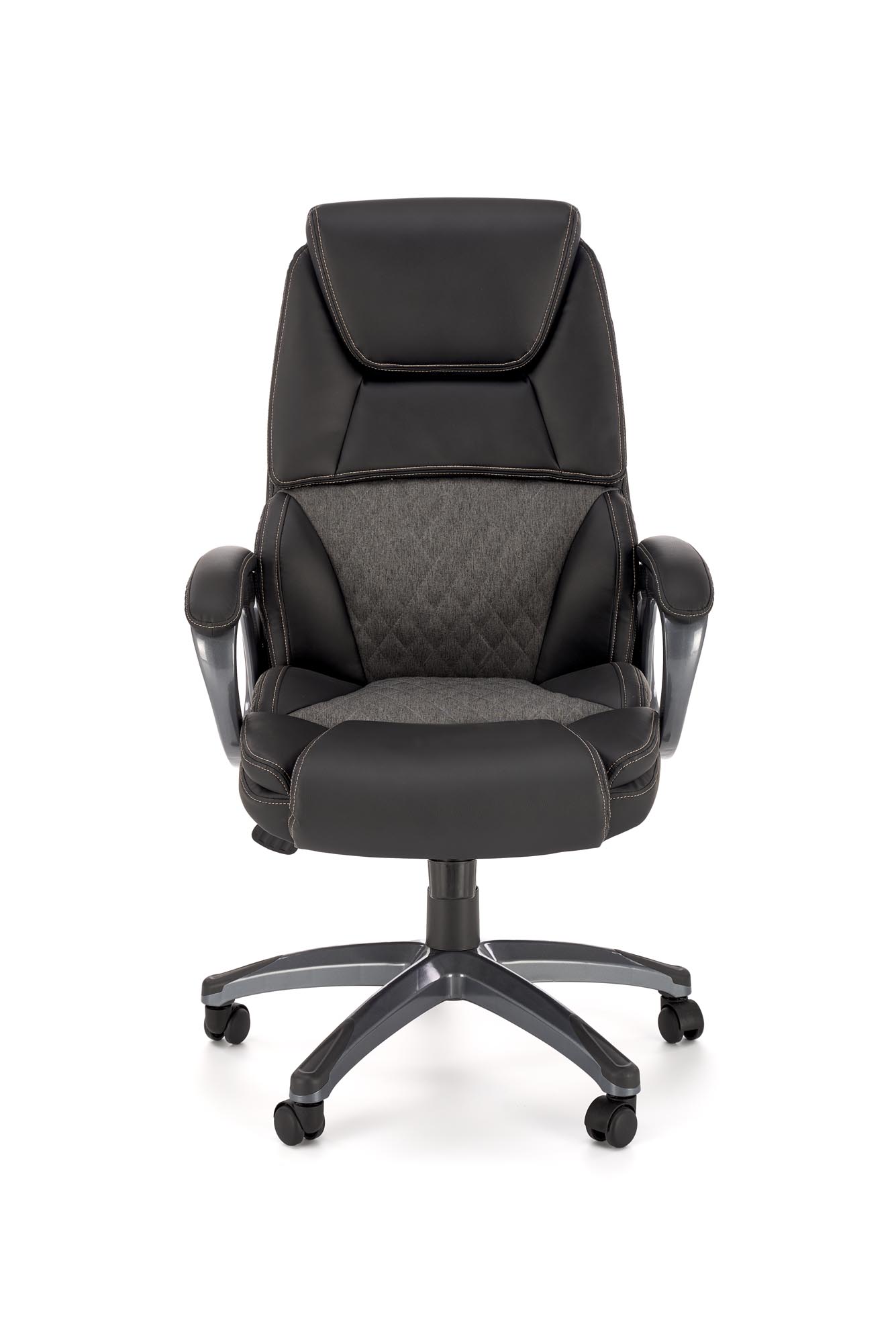 STEVEN fotel gabinetowy czarny / popielaty | Meble DUO 5905248131736 8