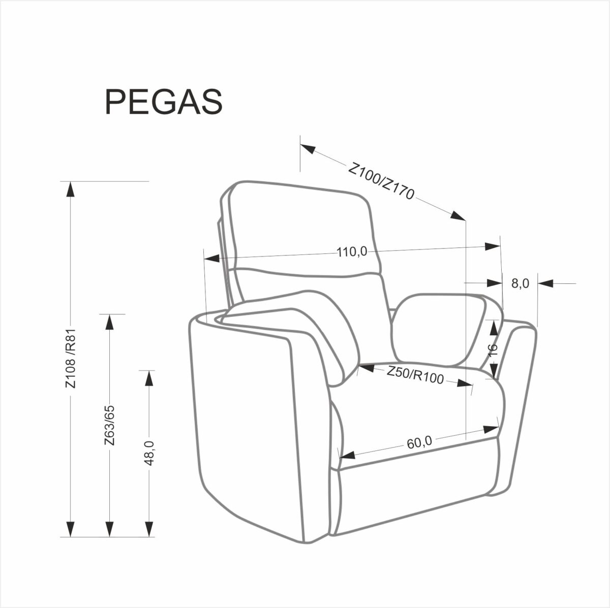 PEGAS fotel wypoczynkowy beżowy | Meble DUO 5905248135215 15