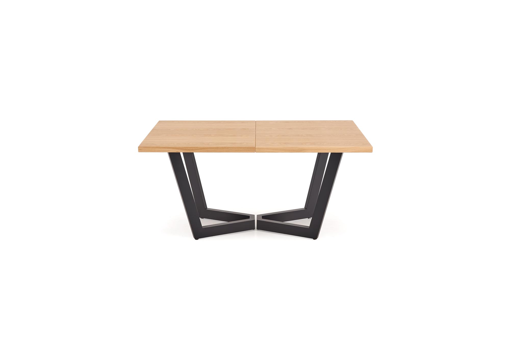 MASSIVE 2 stół rozkładany 160-250x90x77 cm dąb naturalny/czarny | Meble DUO 5905248137127 18