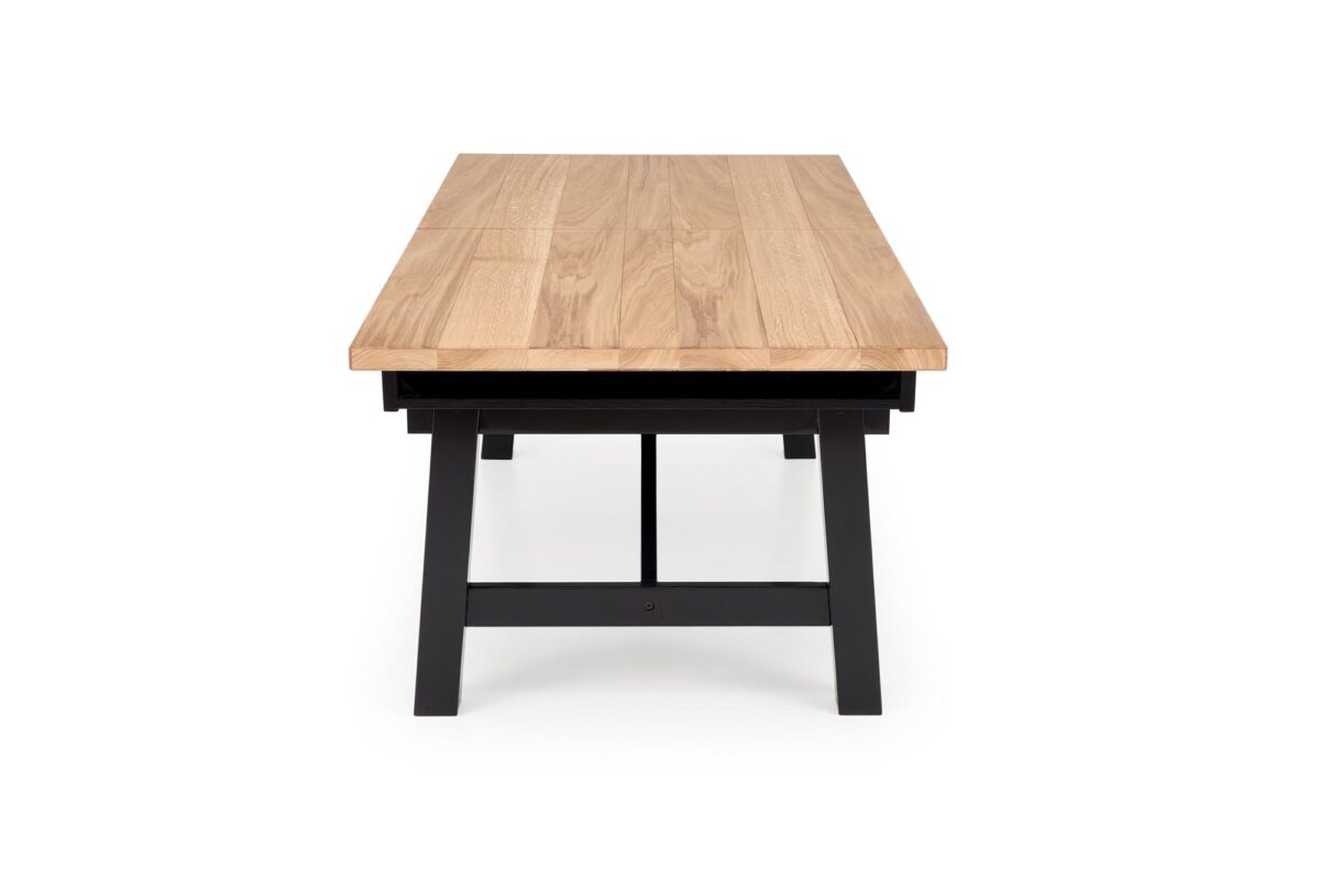 FIESTA stół rozkładany 200-280x100x77 cm dąb naturalny/czarny | Meble DUO 5905248137141 15