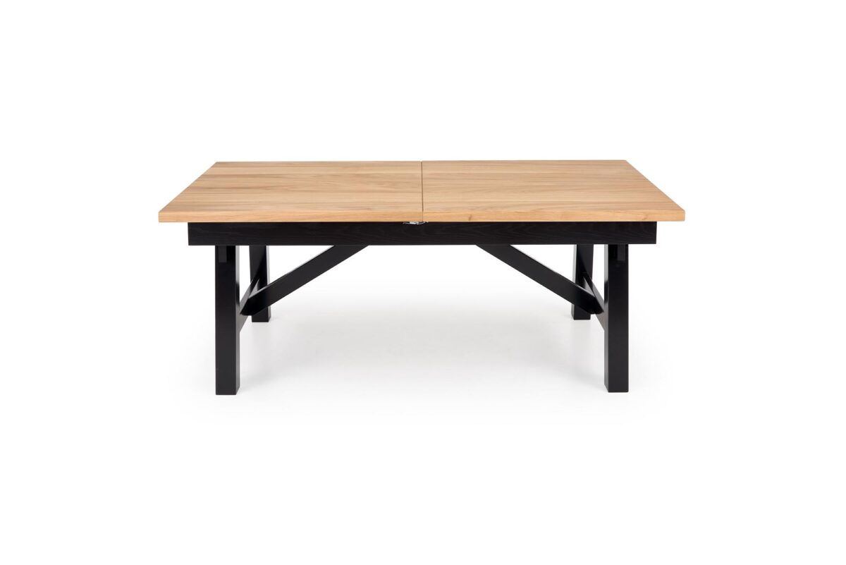 FIESTA stół rozkładany 200-280x100x77 cm dąb naturalny/czarny | Meble DUO 5905248137141 8