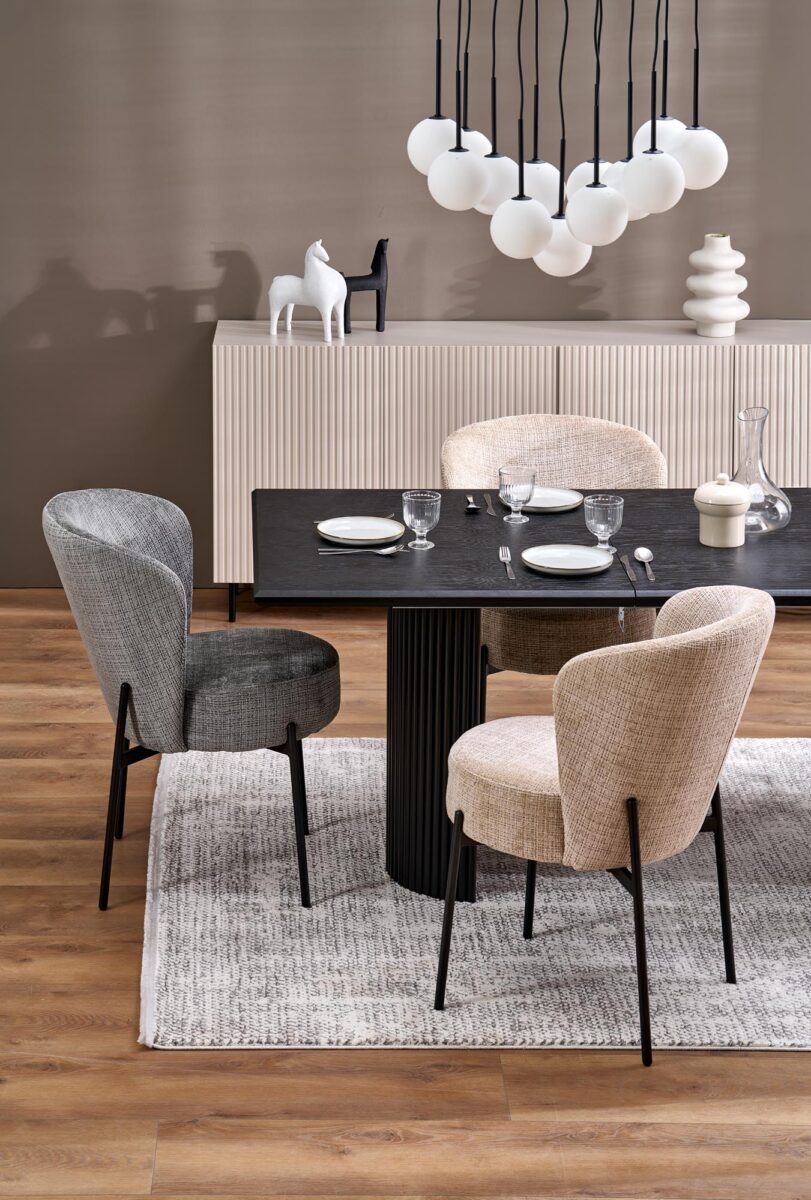 BOLERO stół rozkładany 160-250x90x78 cm dąb naturalny/czarny | Meble DUO 5905248137158 8