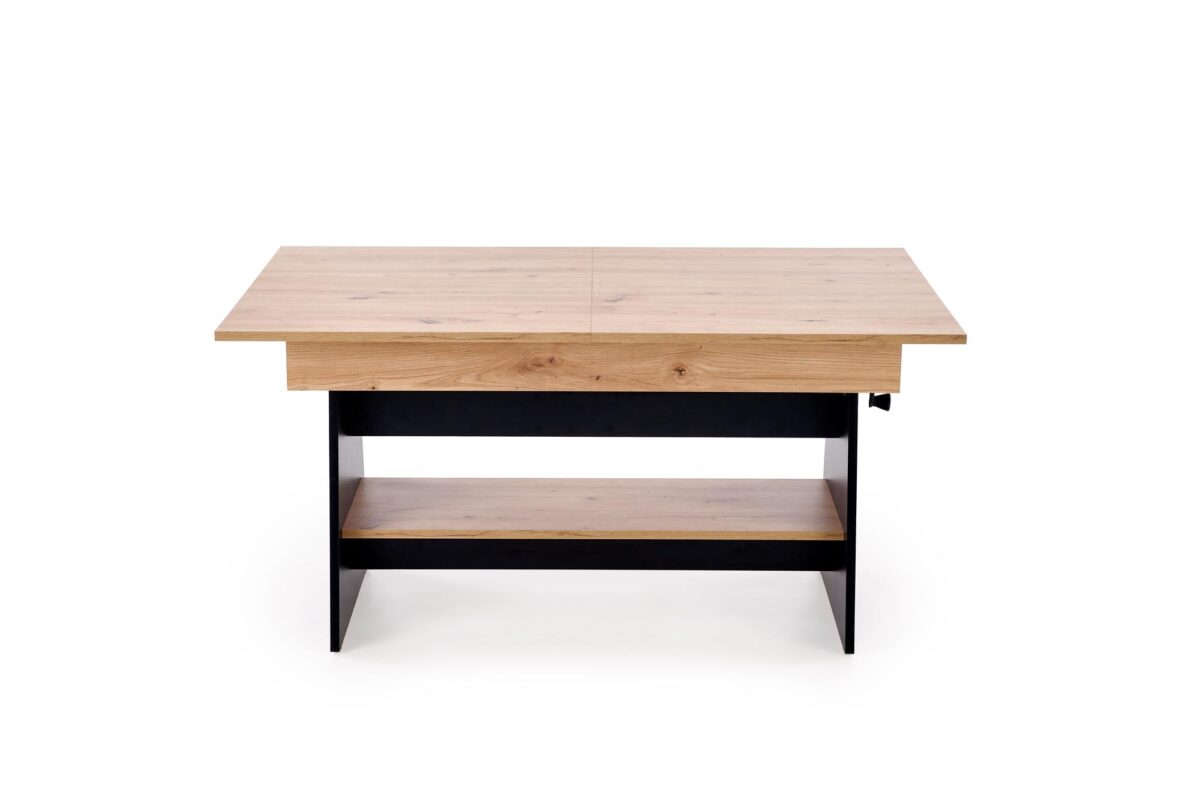ERIKA ławostół rozkładany dąb artisan / czarny | Meble DUO 5905248137288 6