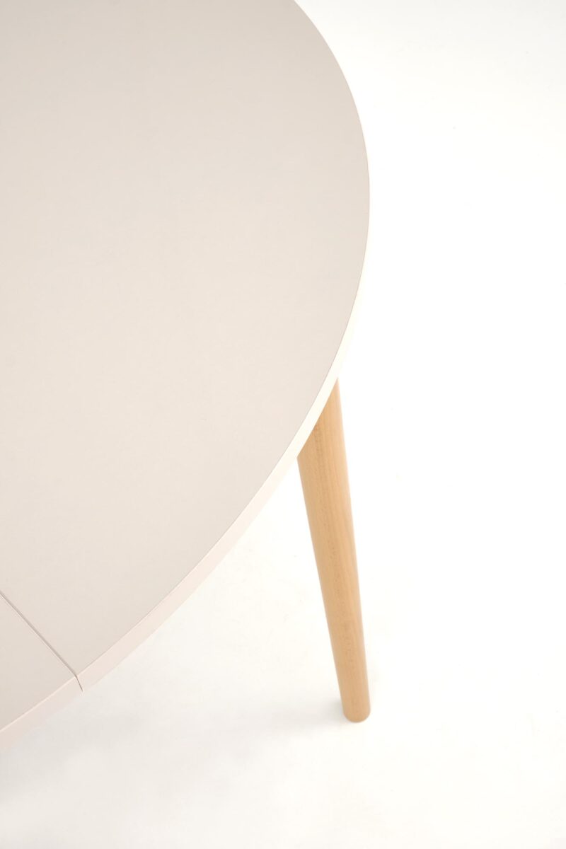 PIVOT stół rozkładany 102-142x102x75 cm, blat – kaszmir, nogi – naturalny | Meble DUO 5905248137349 10